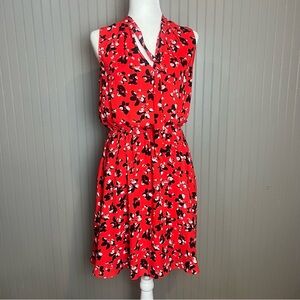 Banana Republic Red Midi Halter Sundress